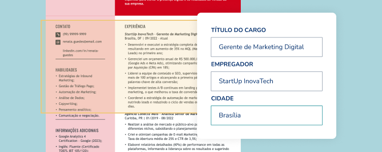 Experiência Profissional No Currículo